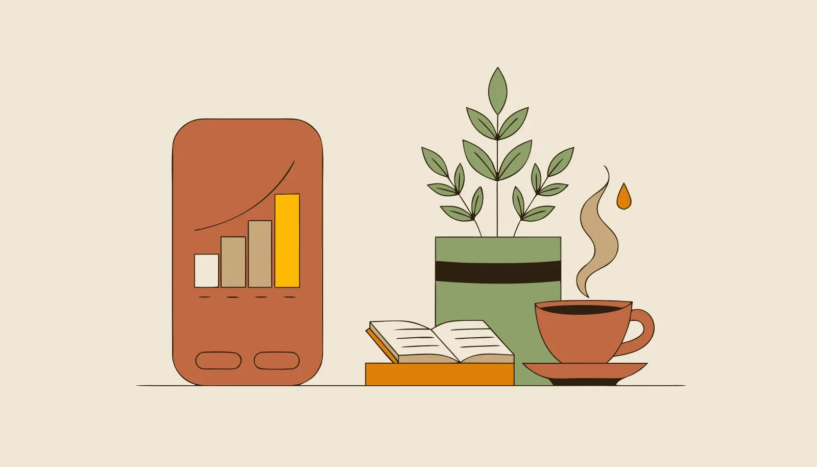 Illustration: Übersicht über wiederkehrende Gäste und Stempel im Treuly-Dashboard